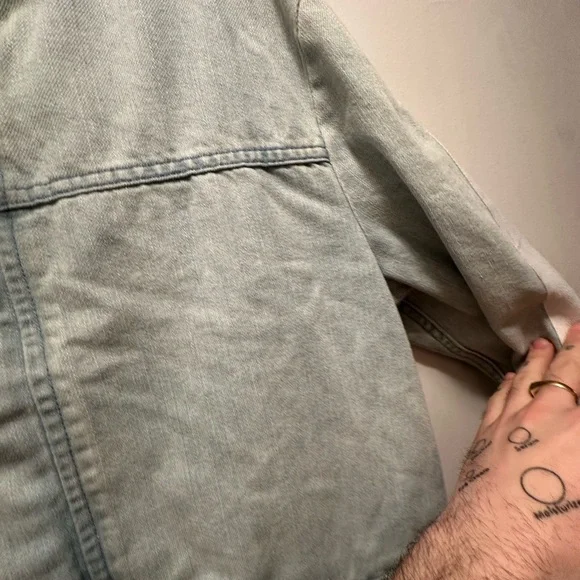 Men's Light blue denim Jacket - Picture 9 of 12